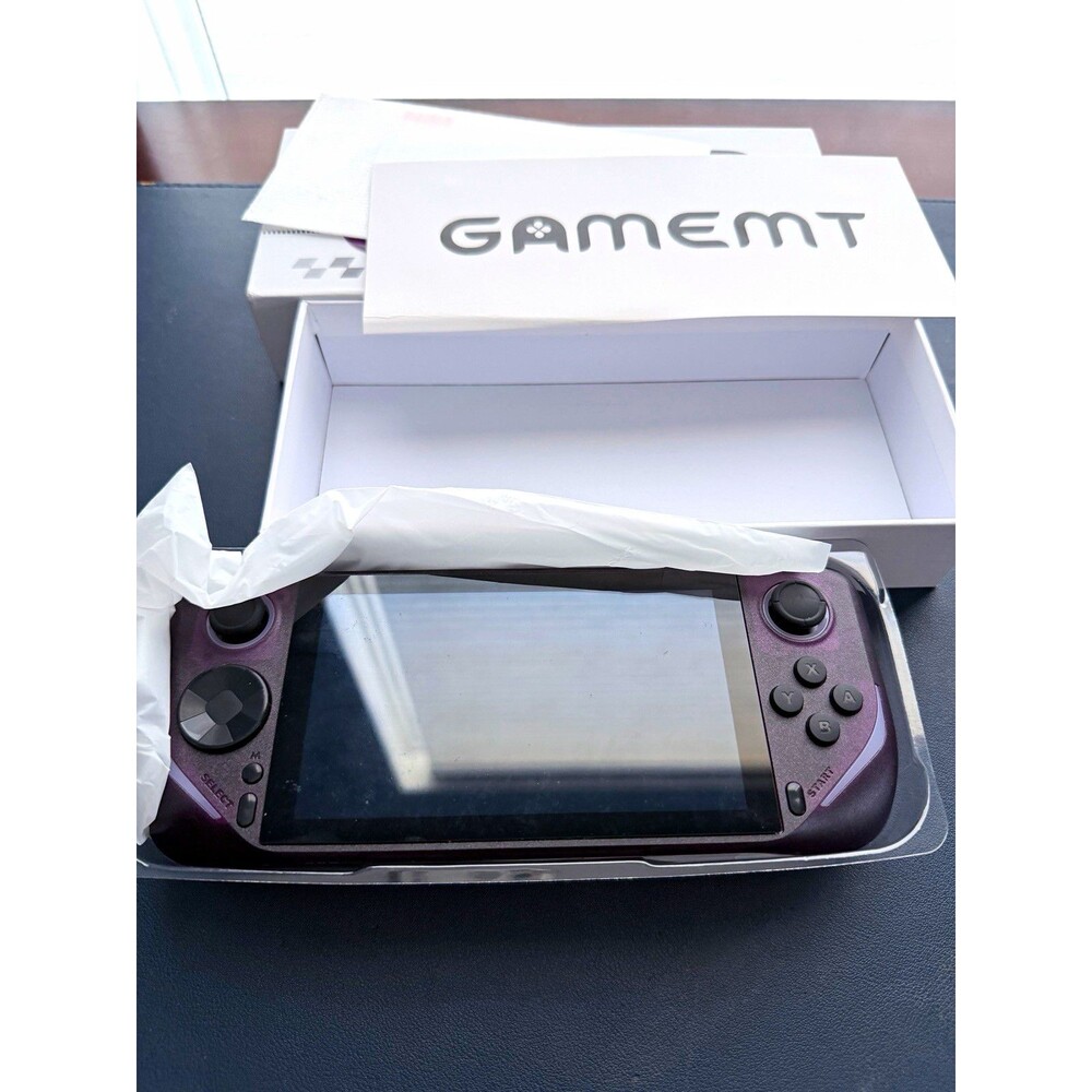 GAMEMT E6PLUS Handheld Game Console System, Purple, USB Connectivity